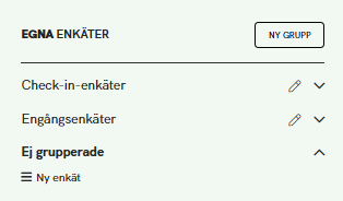 Gruppera dina enkäter