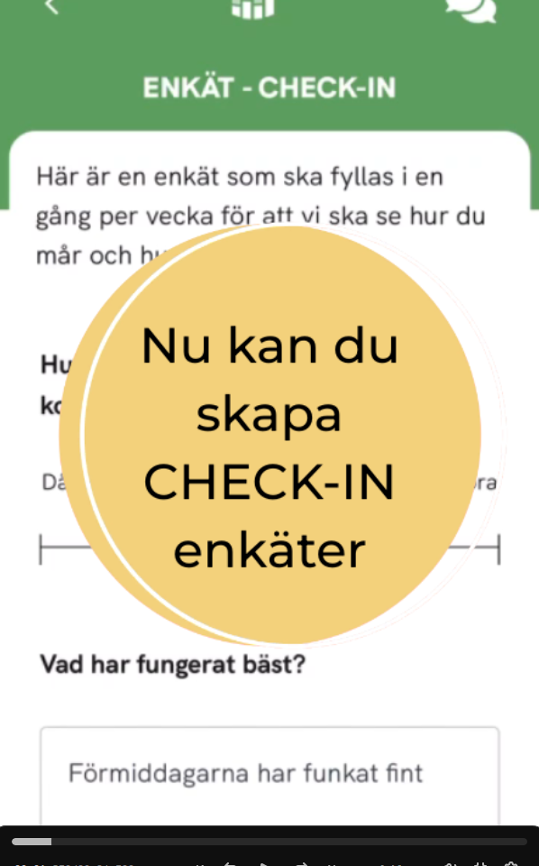 Check-in-enkäter