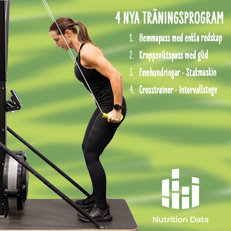 Fyra nya träningsprogram med olika inriktning finns nu färdiga för dig att skicka ut till dina klienter