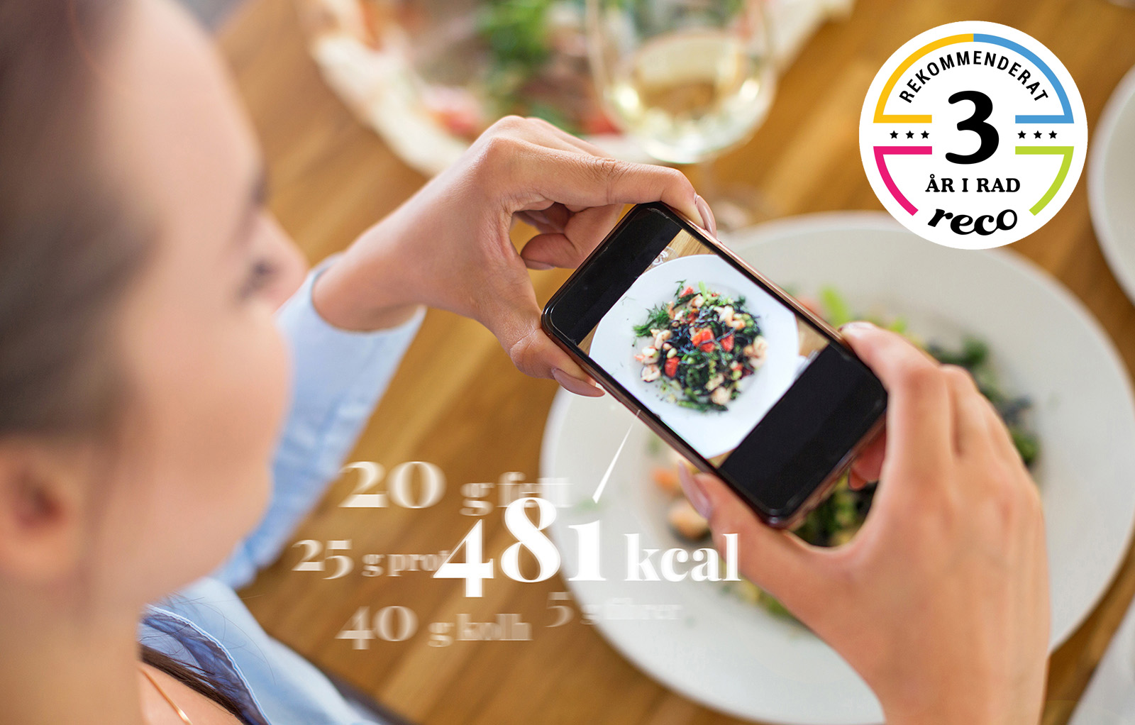 Nutrition Data - nu med fotoscanning av måltider