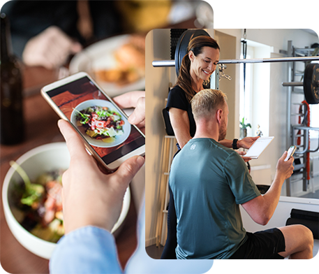 Med Nutrition Data får klienterna kostråd och träningsupplägg i samma app.