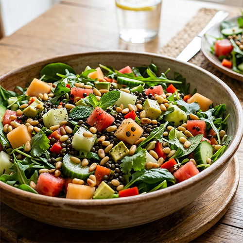 Sommarsallad med limedressing